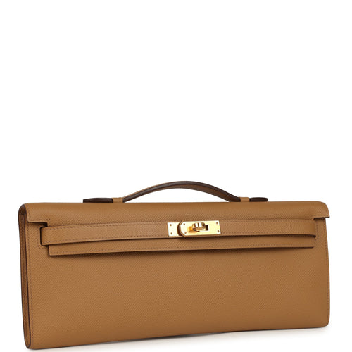 Hermes Kelly Cut Biscuit Epsom Gold Hardware