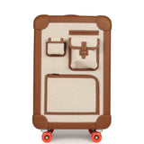 Hermes R.M.S. Cabine Cargo Suitcase Ecru & Beige Toile H and Fauve Regate Palladium Hardware - Thumbnail View 1