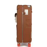 Hermes R.M.S. Cabine Cargo Suitcase Ecru & Beige Toile H and Fauve Regate Palladium Hardware - Thumbnail View 3