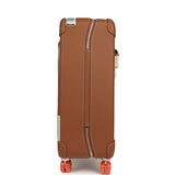Hermes R.M.S. Cabine Cargo Suitcase Ecru & Beige Toile H and Fauve Regate Palladium Hardware - Thumbnail View 5