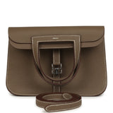 Hermes Halzan 25 Etoupe Clemence Palladium Hardware - Thumbnail View 1
