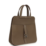 Hermes Halzan 25 Etoupe Clemence Palladium Hardware - Thumbnail View 7