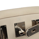Hermes HAC A Dos PM Backpack Craie Togo Palladium Hardware - Thumbnail View 9