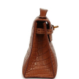 Hermes Kelly Pochette Gold Matte Alligator Gold Hardware - Thumbnail View 3