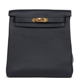 Hermes Kelly Ado II Backpack Bleu Nuit Evercolor Gold Hardware - Thumbnail View 1
