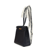 Hermes Kelly Ado II Backpack Bleu Nuit Evercolor Gold Hardware - Thumbnail View 8