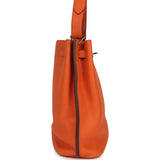Pre-owned Hermes So Kelly 22 Orange Togo Palladium Hardware - Thumbnail View 3