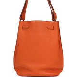Pre-owned Hermes So Kelly 22 Orange Togo Palladium Hardware - Thumbnail View 4