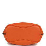 Pre-owned Hermes So Kelly 22 Orange Togo Palladium Hardware - Thumbnail View 6