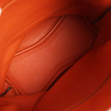 Pre-owned Hermes So Kelly 22 Orange Togo Palladium Hardware - Thumbnail View 8