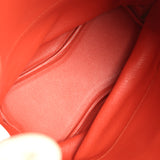Pre-owned Hermes So Kelly 26 White Verso Clemence Palladium Hardware - Thumbnail View 10