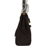 Hermes Herbag Zip Pocket PM 31 Ebene Militaire Canvas and Black Vache Hunter Gold Hardware - Thumbnail View 3