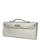 Hermes Kelly Cut Argent Chevre Chamkilight Palladium Hardware