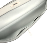 Hermes Kelly Cut Argent Chevre Chamkilight Palladium Hardware