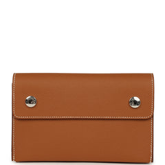 Hermes Hermesnap Wallet Gold Epsom Palladium Hardware