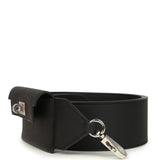Hermes Kelly Pocket Bag Strap 105CM Black Swift and Epsom Palladium Hardware - Thumbnail View 4