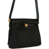 Hermes Herbag Zip 20 Mini Black Toile Militaire Canvas and Black Vache Hunter Gold Hardware - Thumbnail View 2