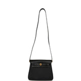 Hermes Herbag Zip 20 Mini Black Toile Militaire Canvas and Black Vache Hunter Gold Hardware - Thumbnail View 9