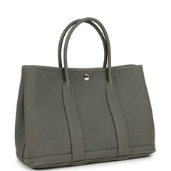 Hermes Garden Party 30 Gris Meyer Negonda Palladium Hardware