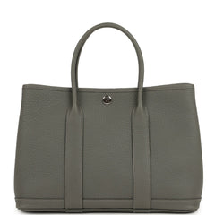 Hermes Garden Party 30 Gris Meyer Negonda Palladium Hardware