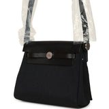 Hermes Herbag Zip 20 Mini Black Toile Militaire Canvas and Vache Hunter Palladium Hardware - Thumbnail View 5