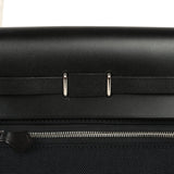Hermes Herbag Zip 20 Mini Black Toile Militaire Canvas and Vache Hunter Palladium Hardware - Thumbnail View 8