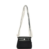 Hermes Herbag Zip 20 Mini Black Toile Militaire Canvas and Vache Hunter Palladium Hardware - Thumbnail View 6
