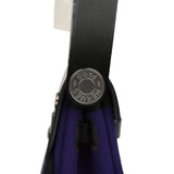 Hermes Herbag Zip 20 Mini Purple Toile Militaire Canvas and Black Vache Hunter Palladium Hardware - Thumbnail View 4