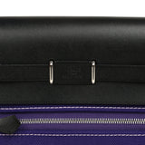 Hermes Herbag Zip 20 Mini Purple Toile Militaire Canvas and Black Vache Hunter Palladium Hardware - Thumbnail View 8