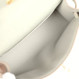 Hermes Kelly Pochette Gris Perle Ostrich Gold Hardware - Thumbnail View 8