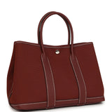 Hermes Garden Party 30 Rouge H Toile H and Negonda Palladium Hardware - Thumbnail View 2