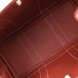 Hermes Garden Party 30 Rouge H Toile H and Negonda Palladium Hardware - Thumbnail View 7