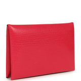 Hermes Calvi Card Holder Rose Mexico Chevre Chamkila Palladium Hardware