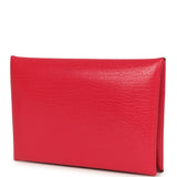 Hermes Calvi Card Holder Rose Mexico Chevre Chamkila Palladium Hardware