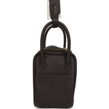 Hermes Mini Lindy II Bai Brun Clemence Gold Hardware - Thumbnail View 3