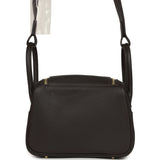 Hermes Mini Lindy II Bai Brun Clemence Gold Hardware - Thumbnail View 4