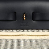 Hermes Herbag Zip PM 31 "Circuit 24" Bleu Royal, Ecru Toile H Canvas and Bleu Indigo Vache Hunter Leather Gold Hardware - Thumbnail View 8