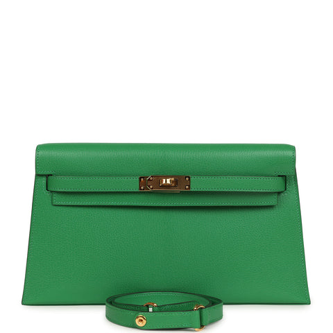 Hermes Kelly Elan Bambou Chevre Chamkila Gold Hardware