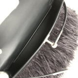 Hermes Kelly Elan Foile Black Matte Porosus Crocodile and Ostrich Feathers Palladium Hardware - Thumbnail View 8