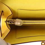 Pre-owned Hermes Kelly Wallet To Go Jaune Citron Ostrich Rose Gold Hardware - Thumbnail View 9