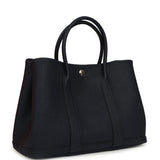 Hermes Garden Party 30 Bleu Indigo Negonda Palladium Hardware - Thumbnail View 2
