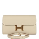 Hermes Constance Wallet To Go Craie Epsom Gold Hardware - Thumbnail View 1