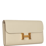 Hermes Constance Wallet To Go Craie Epsom Gold Hardware - Thumbnail View 2