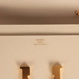 Hermes Constance Wallet To Go Craie Epsom Gold Hardware - Thumbnail View 7