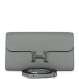 Hermes Constance Wallet To Go Gris Pantin Evercolor Palladium Hardware - Thumbnail View 1