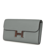 Hermes Constance Wallet To Go Gris Pantin Evercolor Palladium Hardware - Thumbnail View 5