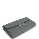 Hermes Constance Wallet To Go Gris Pantin Evercolor Palladium Hardware - Thumbnail View 6