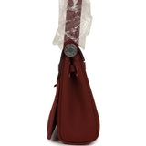 Hermes Herbag Zip 20 Mini Rouge H Toile Militaire Canvas and Vache Hunter Palladium Hardware - Thumbnail View 3