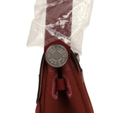 Hermes Herbag Zip 20 Mini Rouge H Toile Militaire Canvas and Vache Hunter Palladium Hardware - Thumbnail View 8