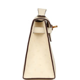 Hermes Kelly Pochette Nata Ostrich Boreal Gold Hardware - Thumbnail View 3